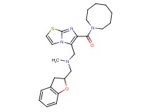 1-[6-(1-azocanylcarbonyl)imidazo[2,1-b][1,3]thiazol-5-yl]-N-(2,3-dihydro-1-benzofuran-2-ylmethyl)-N-methylmethanamine