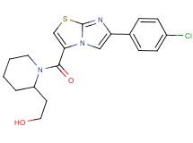 2-(1-{[6-(4-chlorophenyl)imidazo[2,1-b][1,3]thiazol-3-yl]carbonyl}-2-piperidinyl)ethanol