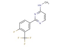 2-[4-fluoro-3-(trifluoromethyl)phenyl]-N-methylpyrimidin-4-amine