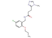 N-(5-chloro-2-propoxybenzyl)-3-(4-methyl-4H-1,2,4-triazol-3-yl)propanamide