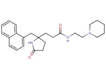 3-[2-(1-naphthylmethyl)-5-oxo-2-pyrrolidinyl]-N-[2-(1-piperidinyl)ethyl]propanamide