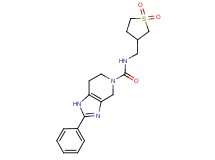 N-[(1,1-dioxidotetrahydro-3-thienyl)methyl]-2-phenyl-1,4,6,7-tetrahydro-5H-imidazo[4,5-c]pyridine-5-carboxamide