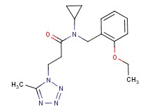 N-cyclopropyl-N-(2-ethoxybenzyl)-3-(5-methyl-1H-tetrazol-1-yl)propanamide