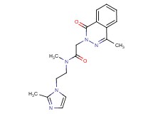 N-methyl-N-[2-(2-methyl-1H-imidazol-1-yl)ethyl]-2-(4-methyl-1-oxo-2(1H)-phthalazinyl)acetamide