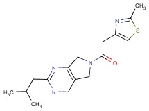 2-isobutyl-6-[(2-methyl-1,3-thiazol-4-yl)acetyl]-6,7-dihydro-5H-pyrrolo[3,4-d]pyrimidine