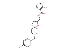 2,3-difluoro-N-{[8-(4-fluorobenzyl)-1-oxa-8-azaspiro[4.5]dec-2-yl]methyl}benzamide