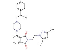 2-[2-(3,5-dimethyl-1H-pyrazol-1-yl)ethyl]-4-[4-(2-phenylpropyl)-1-piperazinyl]-1H-isoindole-1,3(2H)-dione