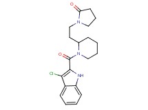 1-(2-{1-[(3-chloro-1H-indol-2-yl)carbonyl]-2-piperidinyl}ethyl)-2-pyrrolidinone