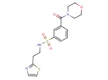 3-(morpholin-4-ylcarbonyl)-N-[2-(1,3-thiazol-2-yl)ethyl]benzenesulfonamide