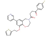 1-(4-fluorophenyl)-4-oxo-4-[7-(3-pyridinyl)-9-[2-(2-thienyl)ethoxy]-2,3-dihydro-1,4-benzoxazepin-4(5H)-yl]-1-butanone