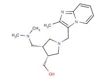 {(3R*,4R*)-4-[(dimethylamino)methyl]-1-[(2-methylimidazo[1,2-a]pyridin-3-yl)methyl]pyrrolidin-3-yl}methanol