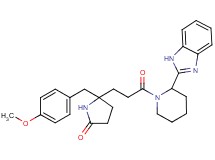 5-{3-[2-(1H-benzimidazol-2-yl)-1-piperidinyl]-3-oxopropyl}-5-(4-methoxybenzyl)-2-pyrrolidinone