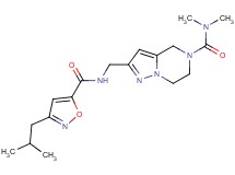 2-({[(3-isobutylisoxazol-5-yl)carbonyl]amino}methyl)-N,N-dimethyl-6,7-dihydropyrazolo[1,5-a]pyrazine-5(4H)-carboxamide