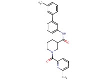 N-(3'-methyl-3-biphenylyl)-1-[(6-methyl-2-pyridinyl)carbonyl]-3-piperidinecarboxamide