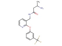 3-amino-N-({2-[3-(trifluoromethyl)phenoxy]pyridin-3-yl}methyl)butanamide