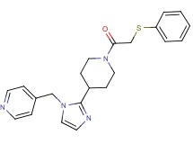 4-[(2-{1-[(phenylthio)acetyl]piperidin-4-yl}-1H-imidazol-1-yl)methyl]pyridine