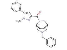 (1S*,5R*)-3-benzyl-6-[(1-methyl-5-phenyl-1H-pyrazol-3-yl)carbonyl]-3,6-diazabicyclo[3.2.2]nonane