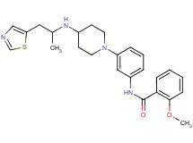 2-methoxy-N-[3-(4-{[1-methyl-2-(1,3-thiazol-5-yl)ethyl]amino}-1-piperidinyl)phenyl]benzamide