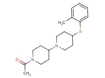 1'-acetyl-4-[(2-methylphenyl)thio]-1,4'-bipiperidine