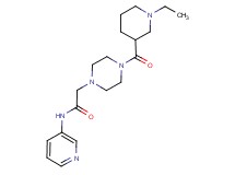 2-{4-[(1-ethylpiperidin-3-yl)carbonyl]piperazin-1-yl}-N-pyridin-3-ylacetamide