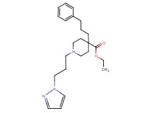 ethyl 4-(3-phenylpropyl)-1-[3-(1H-pyrazol-1-yl)propyl]-4-piperidinecarboxylate