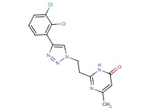 2-{2-[4-(2,3-dichlorophenyl)-1H-1,2,3-triazol-1-yl]ethyl}-6-methylpyrimidin-4(3H)-one