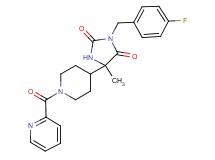 3-(4-fluorobenzyl)-5-methyl-5-[1-(2-pyridinylcarbonyl)-4-piperidinyl]-2,4-imidazolidinedione