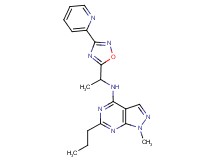 1-methyl-6-propyl-N-{1-[3-(2-pyridinyl)-1,2,4-oxadiazol-5-yl]ethyl}-1H-pyrazolo[3,4-d]pyrimidin-4-amine