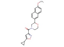4-[(5-cyclopropylisoxazol-3-yl)carbonyl]-2-(6-methoxy-2-naphthyl)morpholine