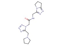 N-(6,7-dihydro-5H-pyrrolo[2,1-c][1,2,4]triazol-3-ylmethyl)-2-[5-(pyrrolidin-1-ylmethyl)-1H-tetrazol-1-yl]acetamide