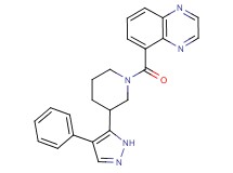 5-{[3-(4-phenyl-1H-pyrazol-5-yl)piperidin-1-yl]carbonyl}quinoxaline