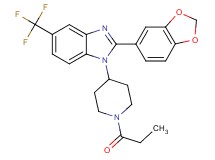 2-(1,3-benzodioxol-5-yl)-1-(1-propionyl-4-piperidinyl)-5-(trifluoromethyl)-1H-benzimidazole