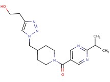 2-[1-({1-[(2-isopropylpyrimidin-5-yl)carbonyl]piperidin-4-yl}methyl)-1H-1,2,3-triazol-4-yl]ethanol