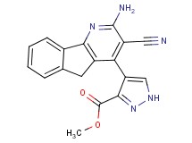 methyl 4-(2-amino-3-cyano-5H-indeno[1,2-b]pyridin-4-yl)-1H-pyrazole-3-carboxylate