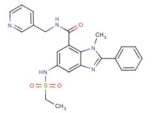 5-[(ethylsulfonyl)amino]-1-methyl-2-phenyl-N-(3-pyridinylmethyl)-1H-benzimidazole-7-carboxamide