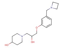 1-{3-[3-(azetidin-1-ylmethyl)phenoxy]-2-hydroxypropyl}piperidin-4-ol