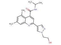 2-[1-(2-hydroxyethyl)-1H-pyrazol-4-yl]-N-isopropyl-5,7-dimethylquinoline-4-carboxamide
