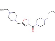 1-ethyl-4-({3-[(4-propylpiperazin-1-yl)carbonyl]isoxazol-5-yl}methyl)piperazine