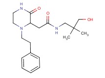 N-(3-hydroxy-2,2-dimethylpropyl)-2-[3-oxo-1-(2-phenylethyl)-2-piperazinyl]acetamide