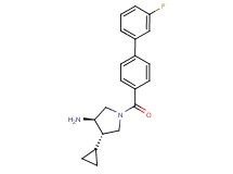 (3R*,4S*)-4-cyclopropyl-1-[(3'-fluorobiphenyl-4-yl)carbonyl]pyrrolidin-3-amine