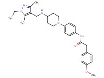 N-[4-(4-{[(1-ethyl-3,5-dimethyl-1H-pyrazol-4-yl)methyl]amino}-1-piperidinyl)phenyl]-2-(4-methoxyphenyl)acetamide
