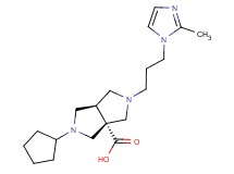 (3aR*,6aR*)-2-cyclopentyl-5-[3-(2-methyl-1H-imidazol-1-yl)propyl]hexahydropyrrolo[3,4-c]pyrrole-3a(1H)-carboxylic acid