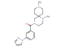 1,9-dimethyl-4-[3-(1H-pyrazol-1-yl)benzoyl]-1,4,9-triazaspiro[5.5]undecane