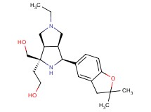 2-[(1R*,3S*,3aS*,6aR*)-3-(2,2-dimethyl-2,3-dihydro-1-benzofuran-5-yl)-5-ethyl-1-(hydroxymethyl)octahydropyrrolo[3,4-c]pyrrol-1-yl]ethanol