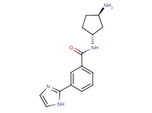 N-[rel-(1R,3R)-3-aminocyclopentyl]-3-(1H-imidazol-2-yl)benzamide dihydrochloride