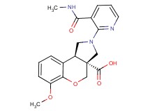 (3aR*,9bR*)-6-methoxy-2-{3-[(methylamino)carbonyl]pyridin-2-yl}-1,2,3,9b-tetrahydrochromeno[3,4-c]pyrrole-3a(4H)-carboxylic acid