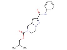 isobutyl 2-(anilinocarbonyl)-6,7-dihydropyrazolo[1,5-a]pyrazine-5(4H)-carboxylate