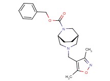 benzyl (1S*,5R*)-3-[(3,5-dimethyl-4-isoxazolyl)methyl]-3,6-diazabicyclo[3.2.2]nonane-6-carboxylate