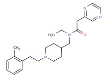 N-ethyl-N-({1-[2-(2-methylphenyl)ethyl]piperidin-4-yl}methyl)-2-pyrazin-2-ylacetamide