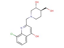 8-chloro-2-{[rel-(3R,4R)-3-hydroxy-4-(hydroxymethyl)-1-piperidinyl]methyl}-4-quinolinol